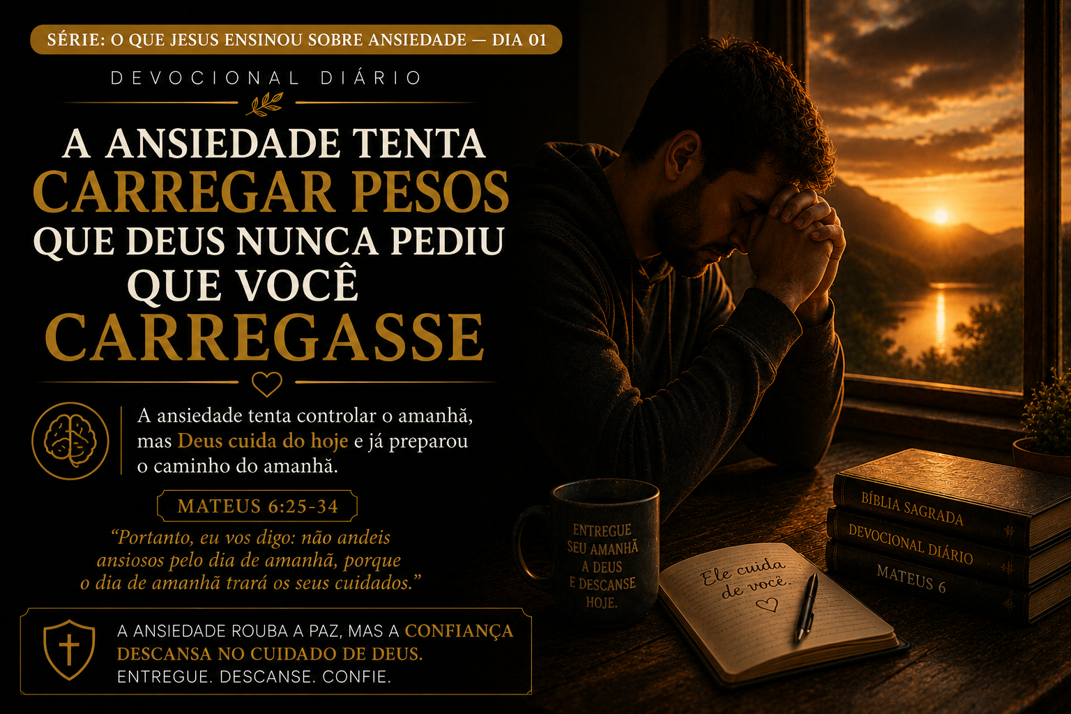 O QUE JESUS ENSINOU SOBRE ANSIEDADE – DIA 01