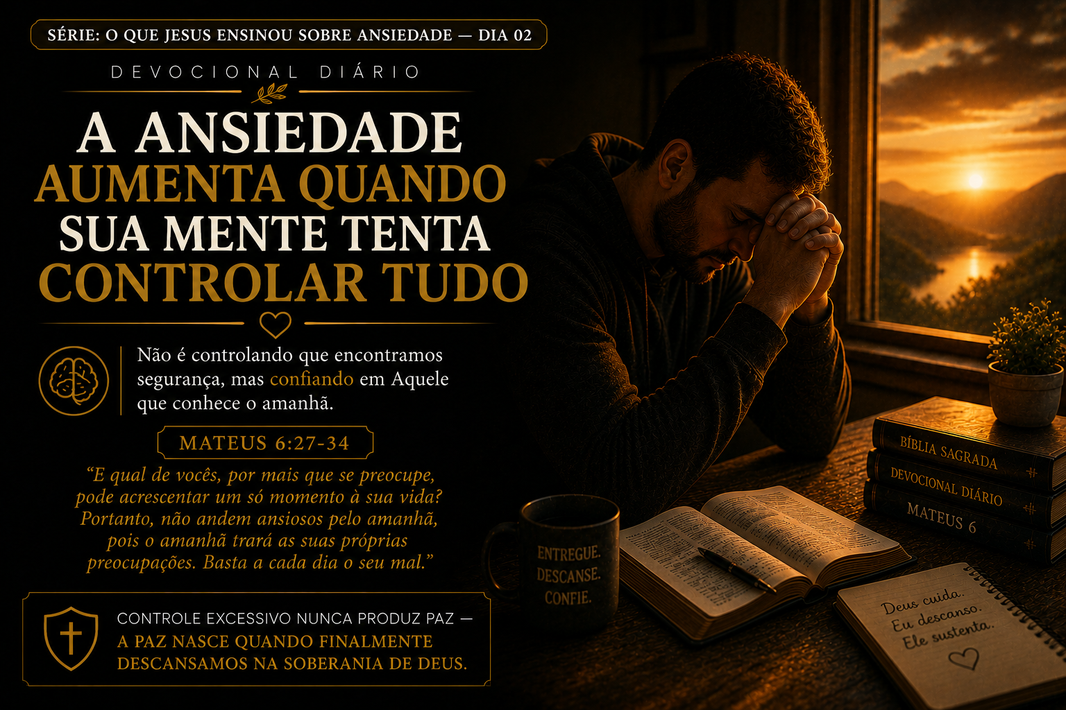 O QUE JESUS ENSINOU SOBRE ANSIEDADE – DIA 02