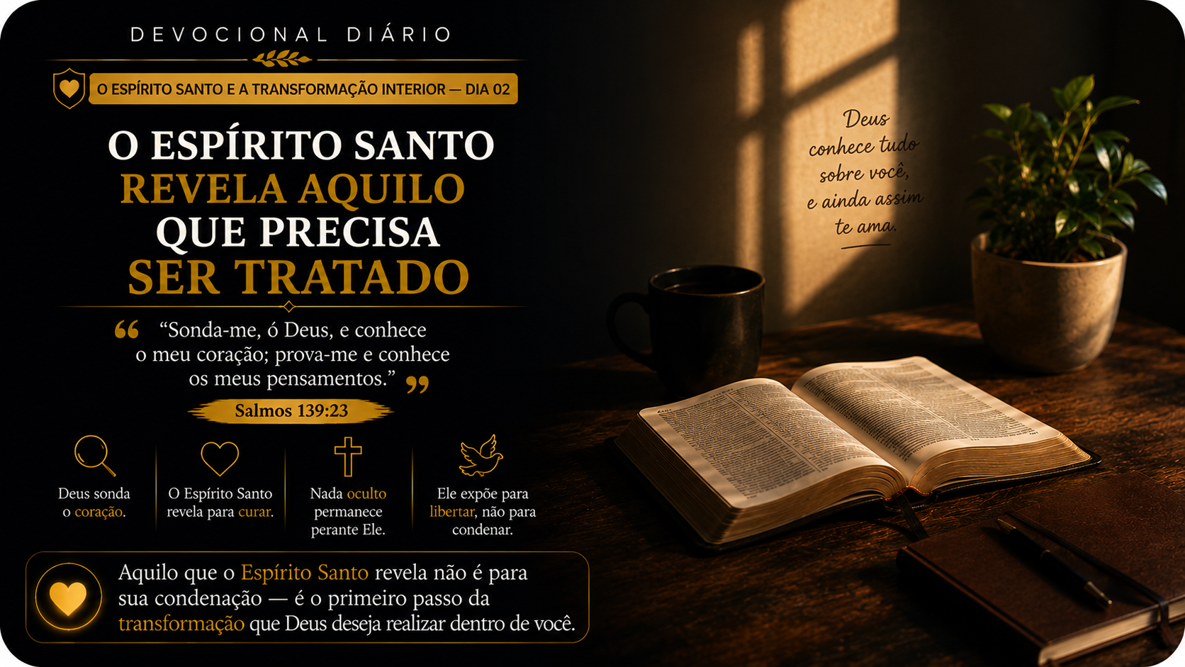 O ESPÍRITO SANTO E A TRANSFORMAÇÃO INTERIOR — DIA 02