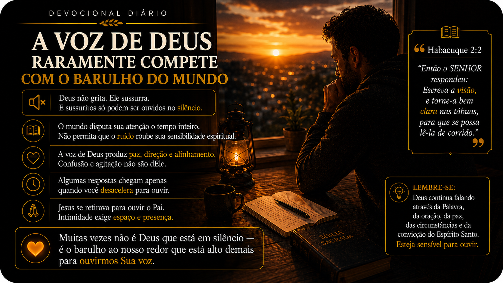 APRENDENDO A OUVIR A VOZ DE DEUS — DIA 03