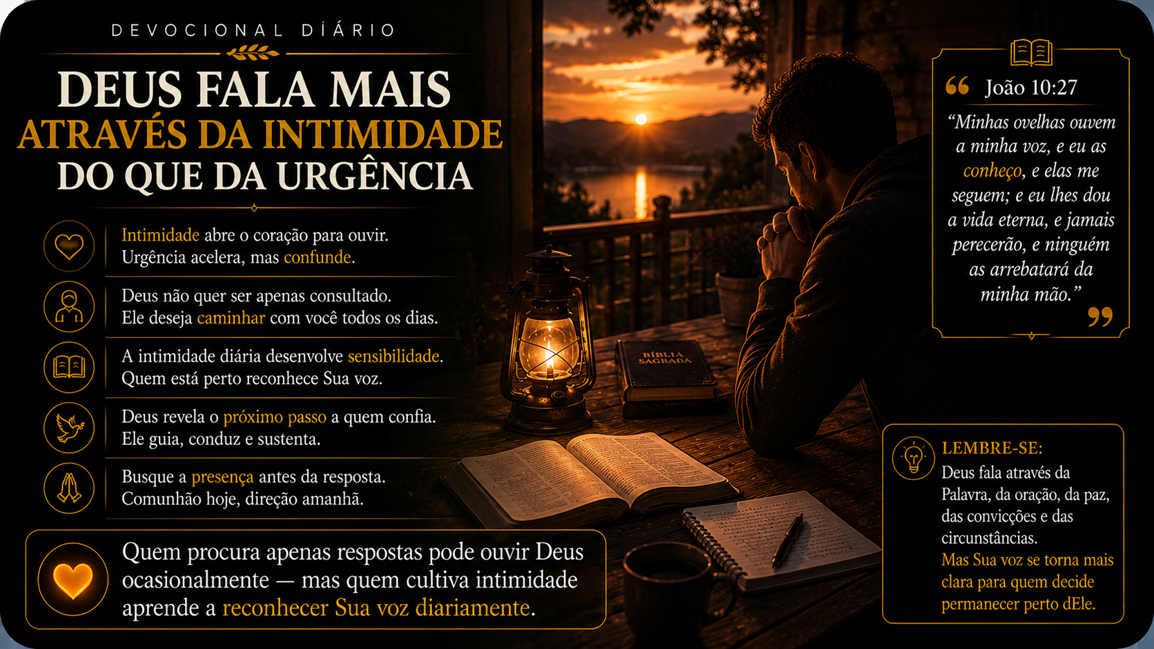 APRENDENDO A OUVIR A VOZ DE DEUS — DIA 04