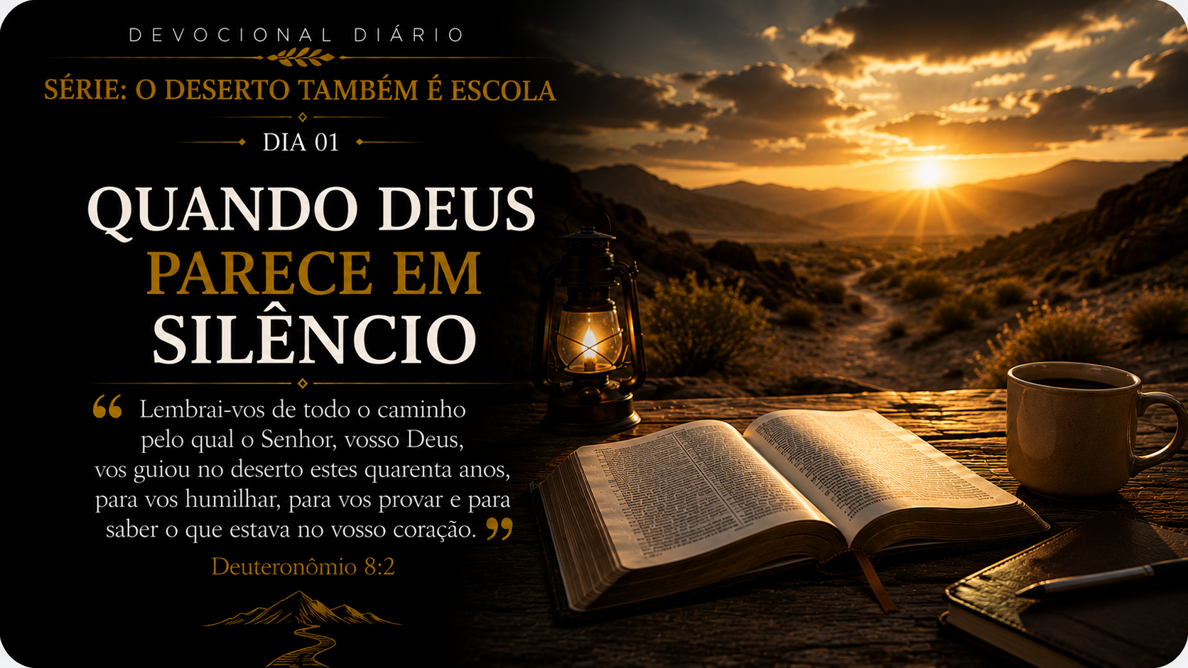 O DESERTO TAMBÉM É ESCOLA — DIA 01
